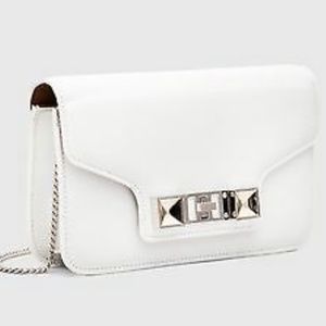 NWT Proenza Schouler PS11 White Chain Clutch
